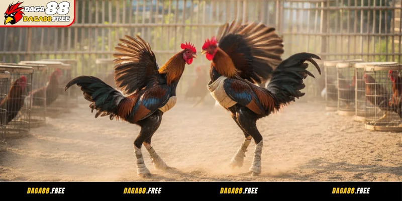 Luyện tập đá gà cựa sắt - tập quần hơi (vờn hơi)